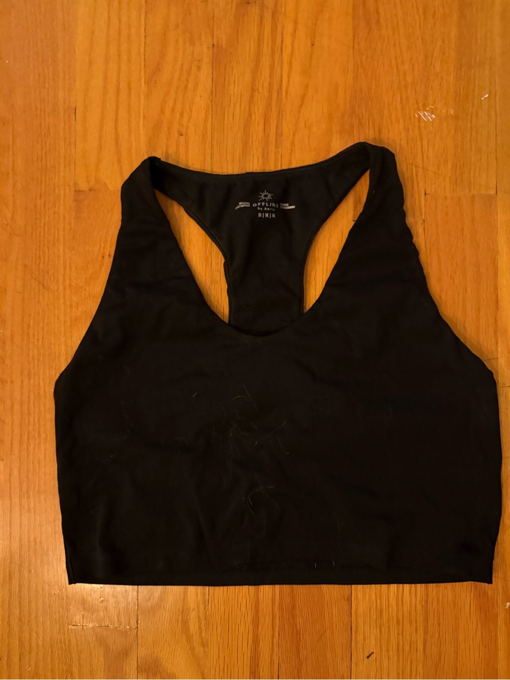 aerie Black Racerback Sports Bralette